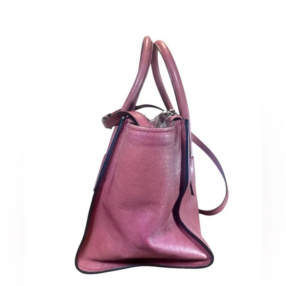 PRADA Rose Glacé Calf Small Twin Pocket 2way Satchel Tote